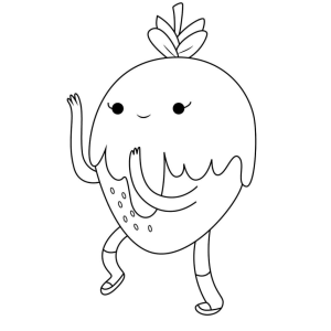 Dance com a Fruta Alegre de Hora de Aventura