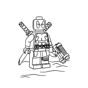 Deadpool em Versão Lego