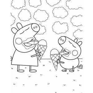 Delícias Geladas com Peppa Pig e George