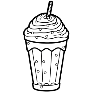 Delicioso Milkshake para Colorir