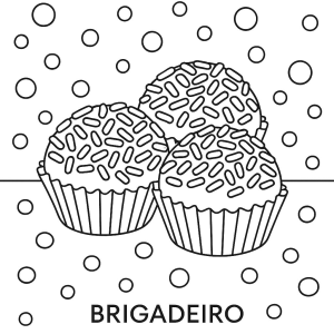 Deliciosos Brigadeiros para Colorir