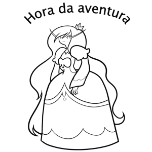 Desbrave Cores com a Princesa de Hora de Aventura