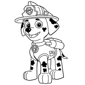 Desenho Animado do Marshall para Colorir