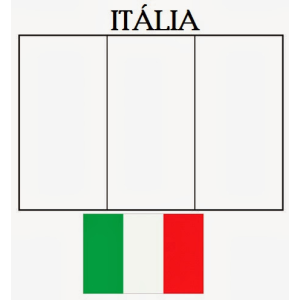 Desenho da Bandeira Italiana