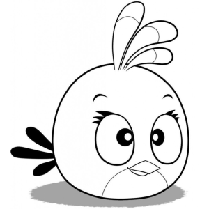 Desenho Colorido da Stella dos Angry Birds