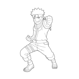 Desenho de Naruto Uzumaki para Colorir