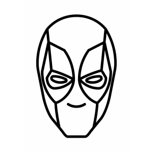 Divertido Desenho de Deadpool para Colorir