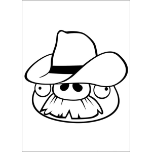 Desenho do Porco Cowboy