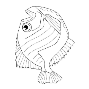 Desenho de Peixe para Colorir
