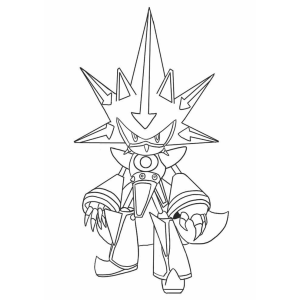 Desenho Radical do Metal Sonic Neo