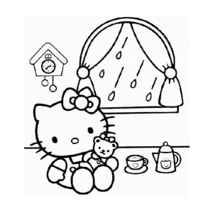 Dia Chuvoso com Hello Kitty