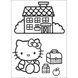 Dia Escolar com Hello Kitty