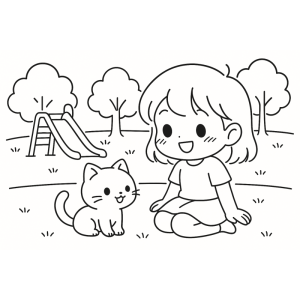 Dia Feliz no Parque com Amigos Animados