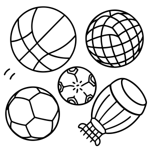 Diversão com Bolas Esportivas