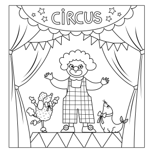 Diversão no Circo com o Palhaço
