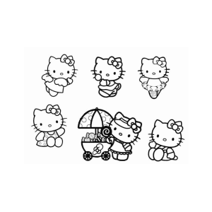 Diversão Colorida com Hello Kitty