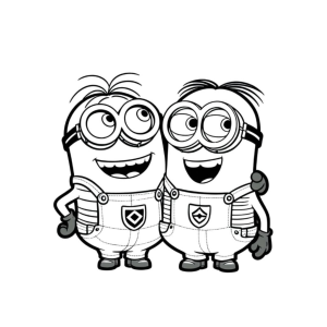 Diversão com Minions para Colorir