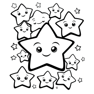 Diversão Estelar: Colorindo Sorrisos Celestiais
