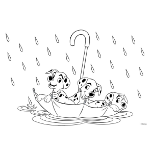 Diversão na Chuva com os Dálmatas