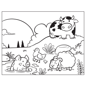 Diversão na Fazenda: Pintando com os Animais