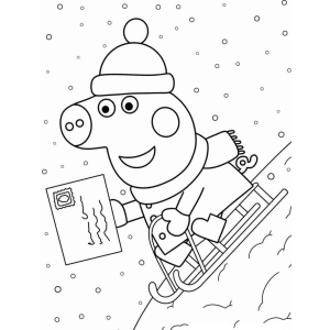 Diversão de Natal com Peppa Pig no Trenó