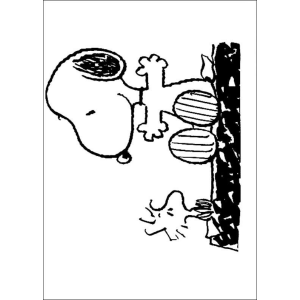 Diversão de Outono com Snoopy e Woodstock