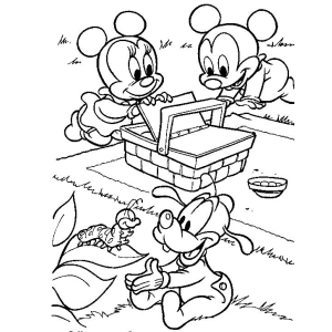 Diversão no Piquenique com Mickey e Minnie