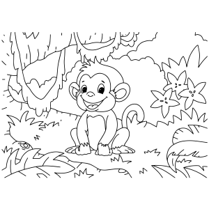 Diversão na Selva com um Macaquinho