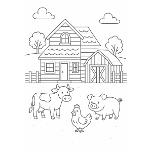 Divertida Fazenda para Colorir