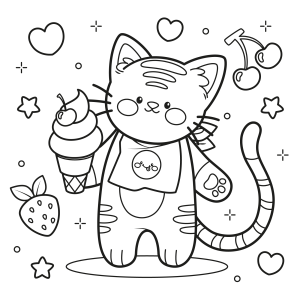 Divertido Dia Gelado do Gatinho