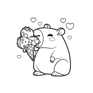 Divertido Hamster e seu Sorvete