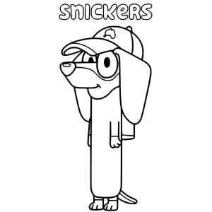 Divertido Snickers para Colorir