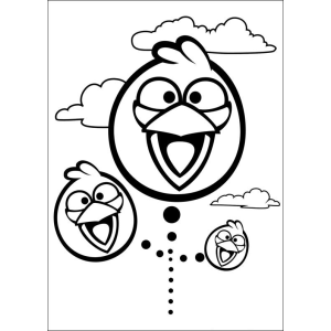 Divertidos Corações de Angry Birds no Ar
