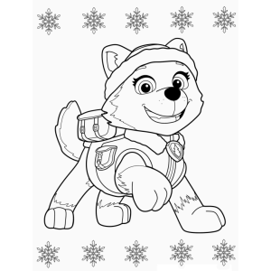 Divirta-se colorindo a Everest da Patrulha Canina