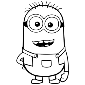 Divirta-se Colorindo com o Minion Alegre