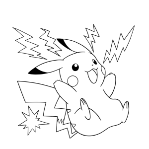 Divirta-se Colorindo o Pikachu Eletrizante!