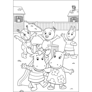 Divirta-se Colorindo os Backyardigans