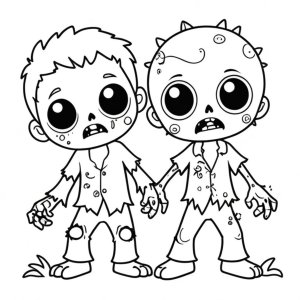 Dupla de Zumbis Adoráveis