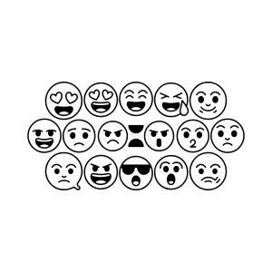 Emojimania: Expressões para Colorir