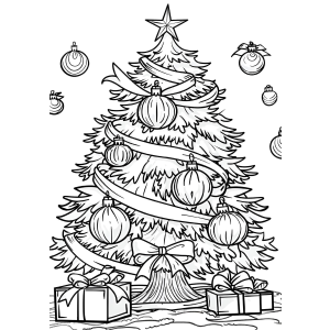 Encantador Natal em Preto e Branco