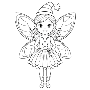 Encantadora Fada do Chapéu Estrelado