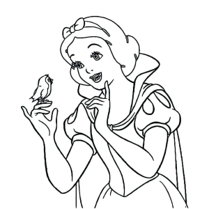 Encantadora Princesa e seu Amiguinho Pássaro