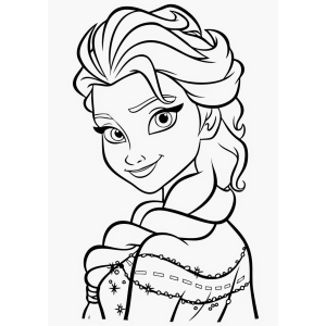Encantadora Princesa do Gelo para Colorir