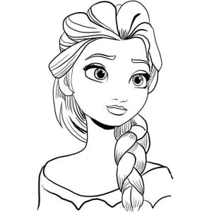Encante-se com Elsa para Colorir
