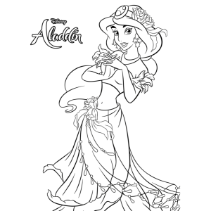 Encanto de Jasmine para Colorir