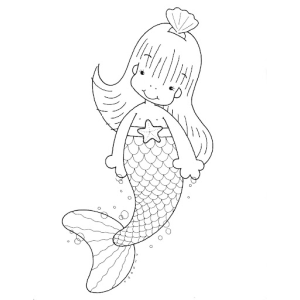 Encanto da Iara: Uma Sereia para Colorir