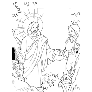 Encontro Sagrado: Jesus e a Mulher no Jardim