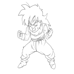 Energia Jovem: Colorindo a Força de Goku