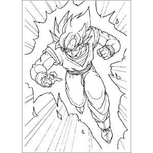 A Energia Poderosa de Goku Ascendendo