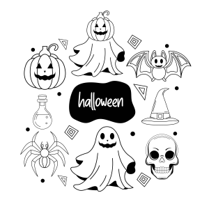 Enigmas Assombrados: Cenário Clássico de Halloween